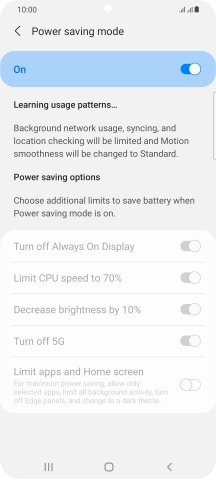 Press the Home key to return to the home screen.