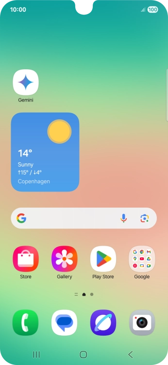 Press and hold the required app icon.