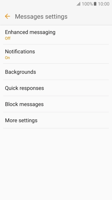 Press More settings.