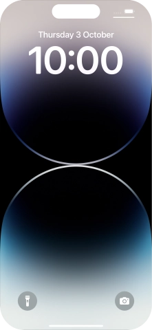 Slide your finger upwards starting from the bottom of the screen.