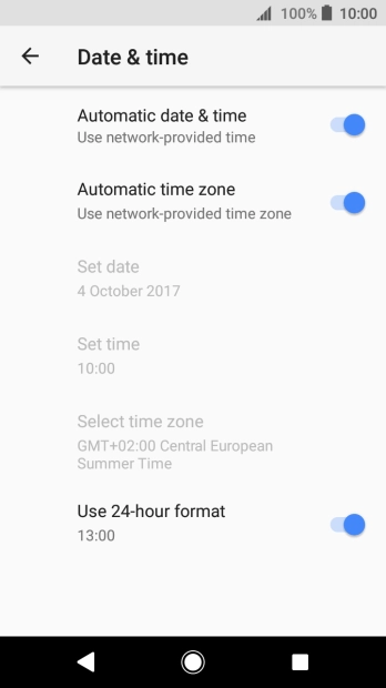 Press the Home key to return to the home screen.