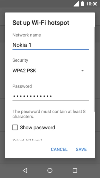 Press the drop down list below 'Security'.