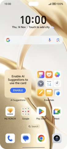 When the battery charging icon is displayed, charging is in progress.