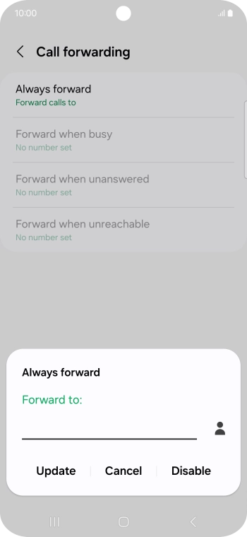 Press Disable.