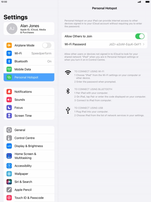 Press the Home key to return to the home screen.
