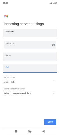 Press the drop down list below 'Security type'.