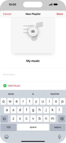 Press Add Music.