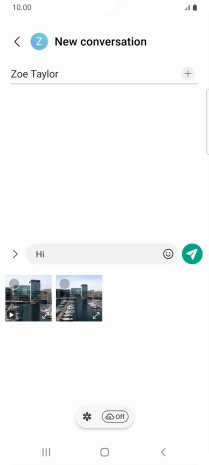 Press the gallery icon and go to the required folder.