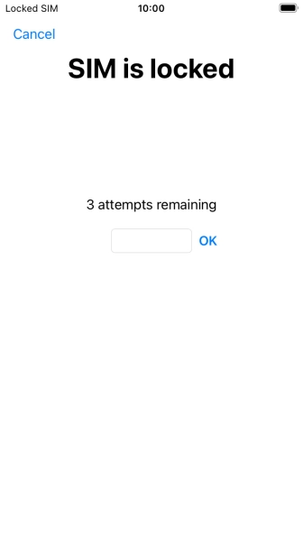If your SIM is locked, key in your SIM PIN and press OK. The default SIM PIN is 0000.