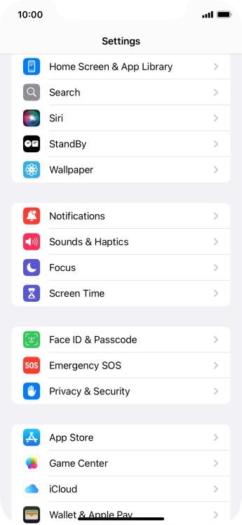 Press Screen Time and optionally select the required member of your family group.