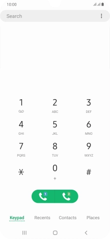 Press the menu icon.