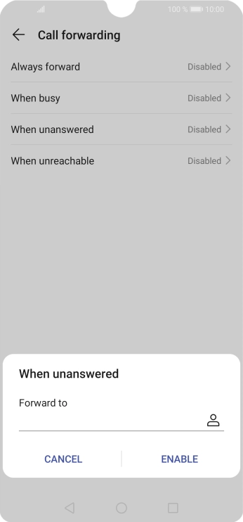Key in 901 and press ENABLE.