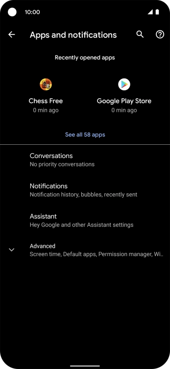 Press See all apps. Press See all apps.