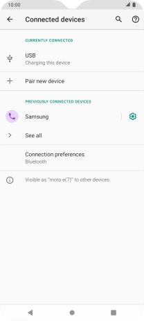 Press the Home key to return to the home screen.