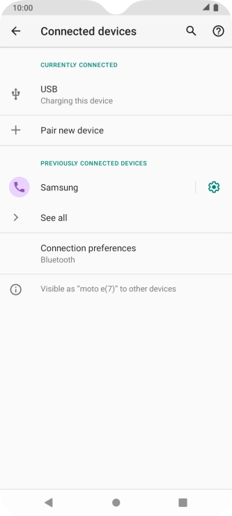Press the Home key to return to the home screen.