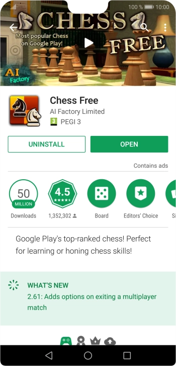 Press UNINSTALL.