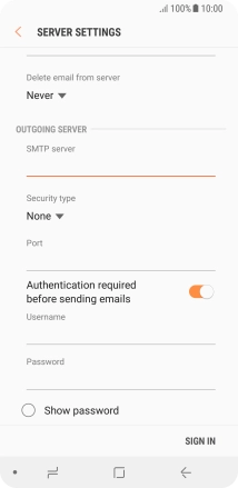 Press the drop down list below 'Security type'.