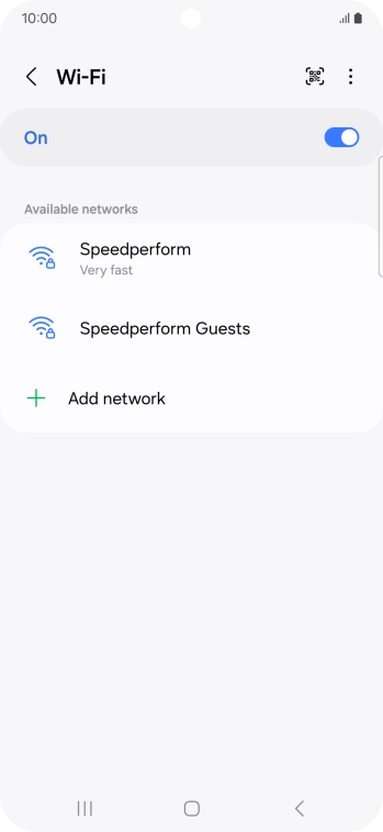 Press the menu icon. Press the menu icon.