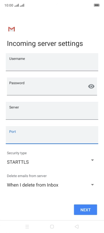 Press the drop down list below 'Security type'.