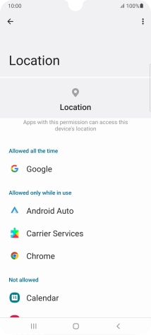 Press the required app.