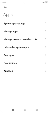 Press Manage apps.