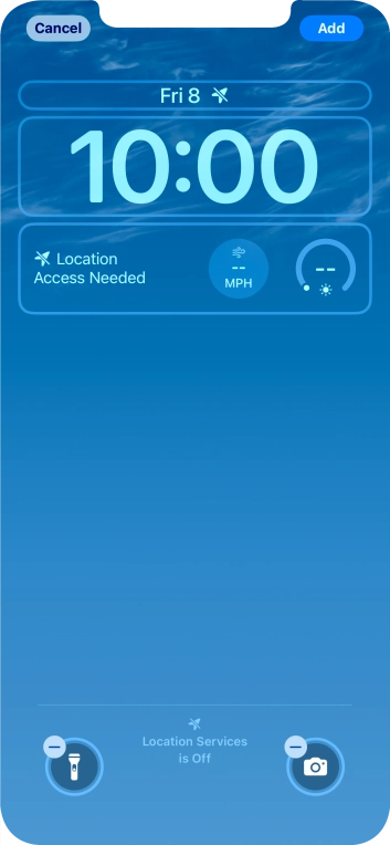 To customise the way the lock screen date is displayed, press the date widget and follow the instructions on the screen to select the required widget display mode.