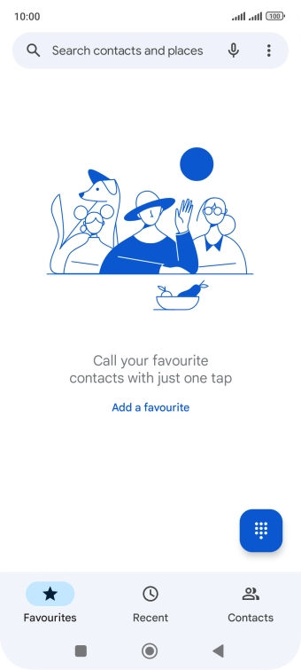 Press the menu icon.