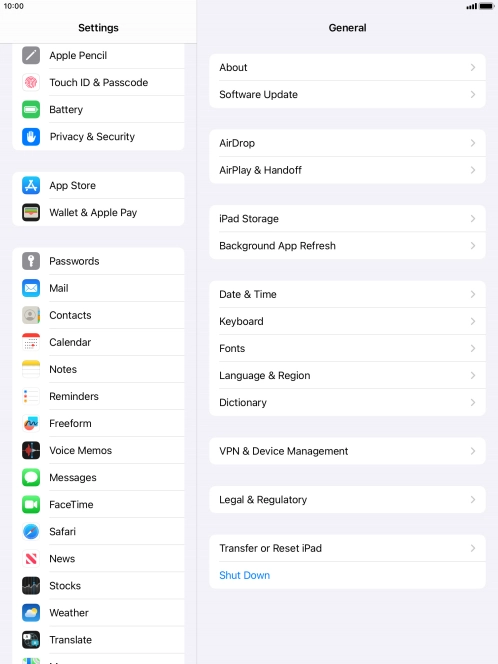Press App Store.