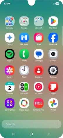 Press Gallery and go to the required folder.