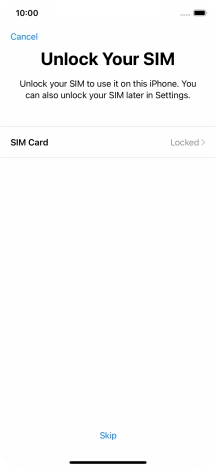 Press SIM Card.