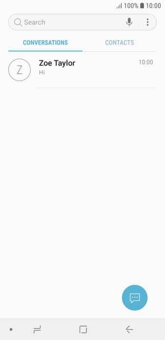 Press the new message icon. Press the new message icon.