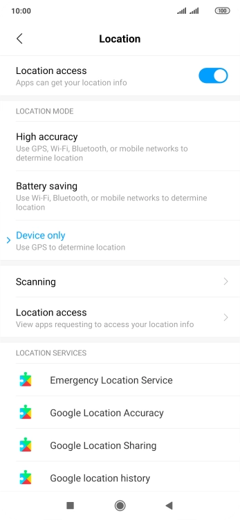 If you select High accuracy, your phone can find your exact position using the GPS satellites, the mobile network and nearby WiFi networks. Satellite-based GPS requires a clear view of the sky.
