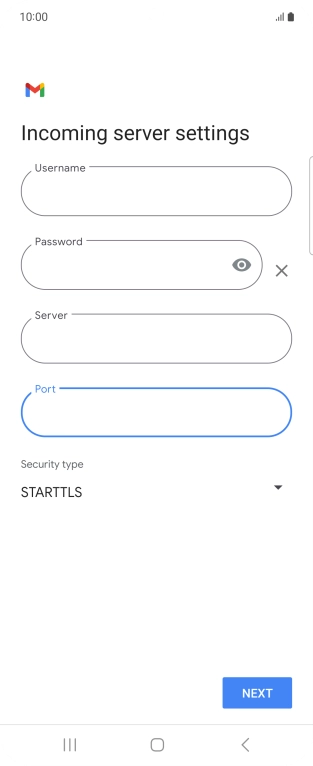 Press the drop down list below 'Security type'.