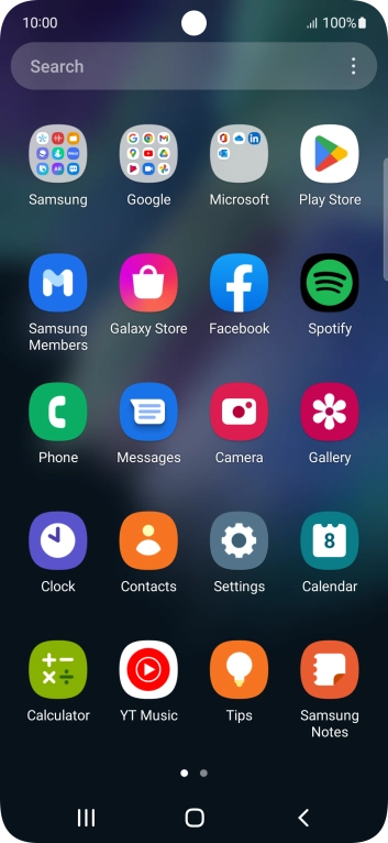 Press Samsung. Press Samsung.