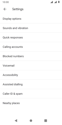 Press Calling accounts.