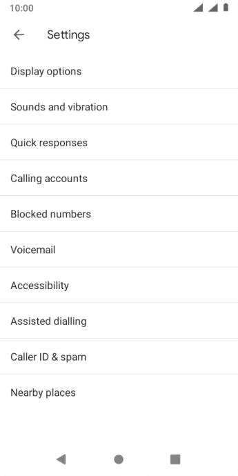 Press Calling accounts.