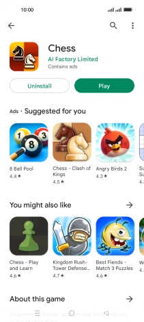 Press the Home key to return to the home screen.
