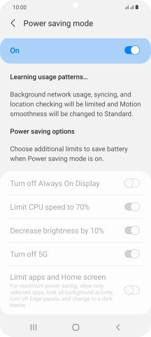 Press the Home key to return to the home screen.