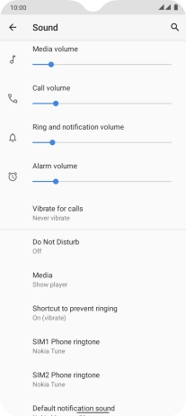 Press ‹SIM› Phone ringtone.