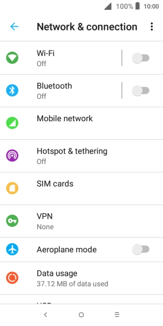 Press Wi-Fi.