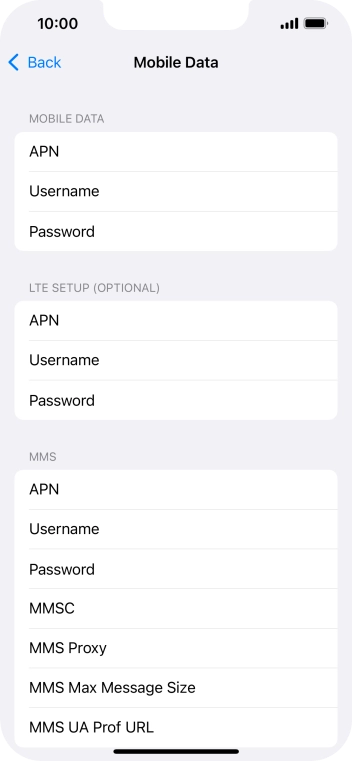 Press APN and key in wap.o2.co.uk.