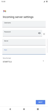 Press the drop down list below 'Security type'.