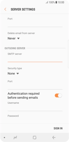 Press the drop down list below 'Security type'.