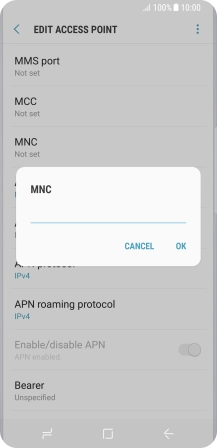 Key in 10 and press OK.