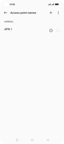 Press the new data connection icon.
