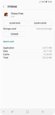 Press CLEAR CACHE.