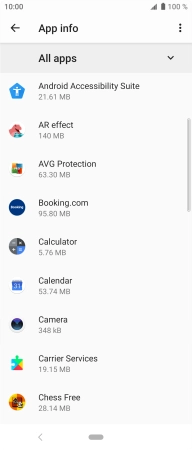 Press the required app.
