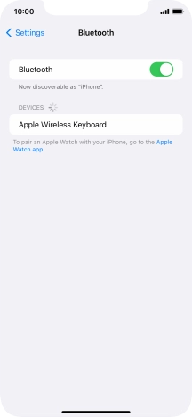 Press the required Bluetooth device and follow the instructions on the screen to pair the device with your phone.