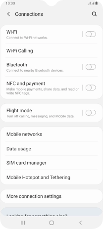 Press Mobile networks.