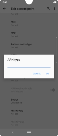 Key in mms and press OK.